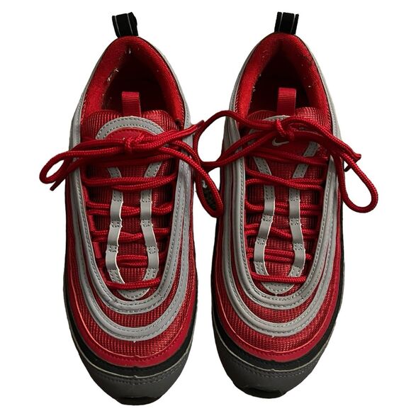 Nike Air Max 97s Grey Red Colorway - Picture 5 of 12